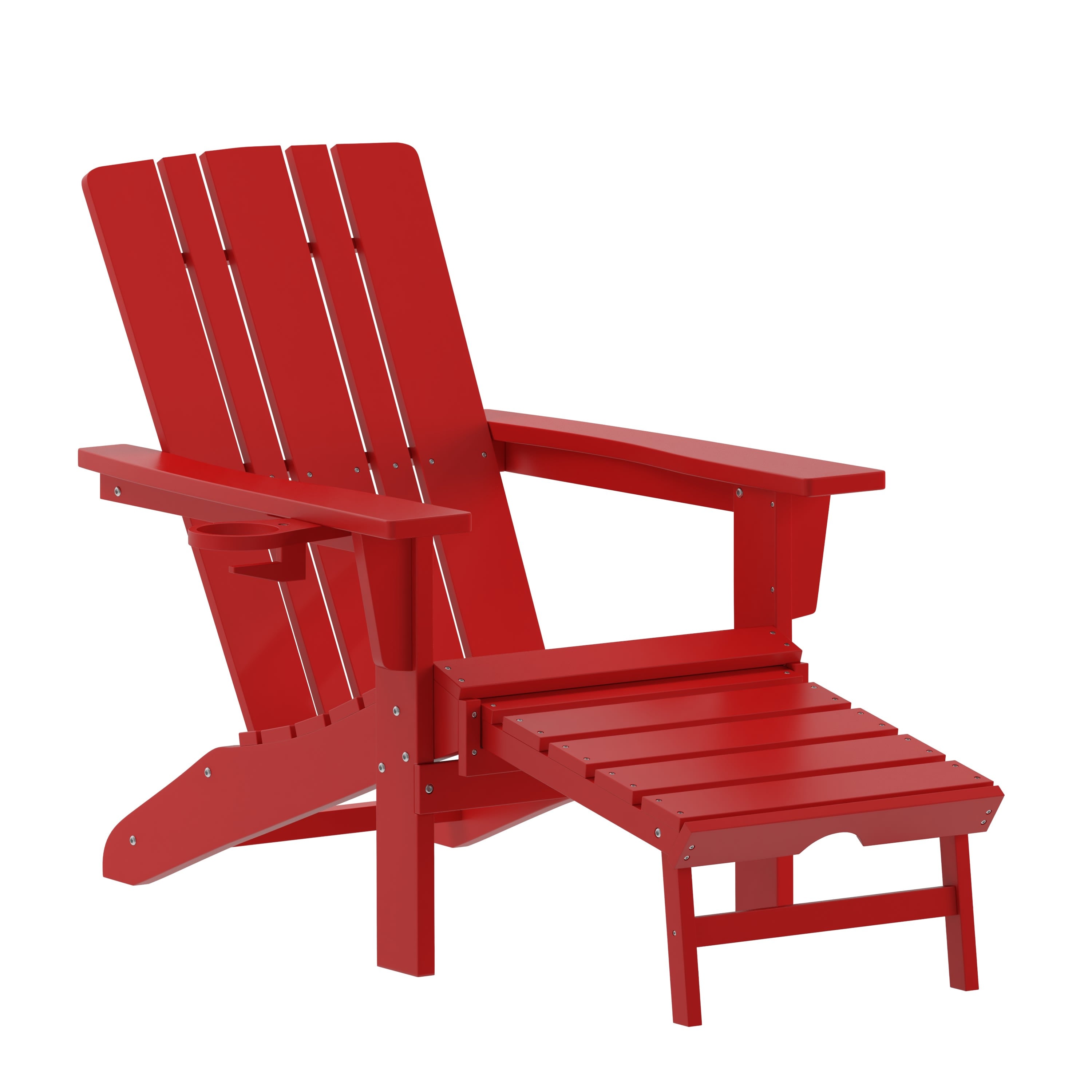 Patio chair with slide sales out ottoman