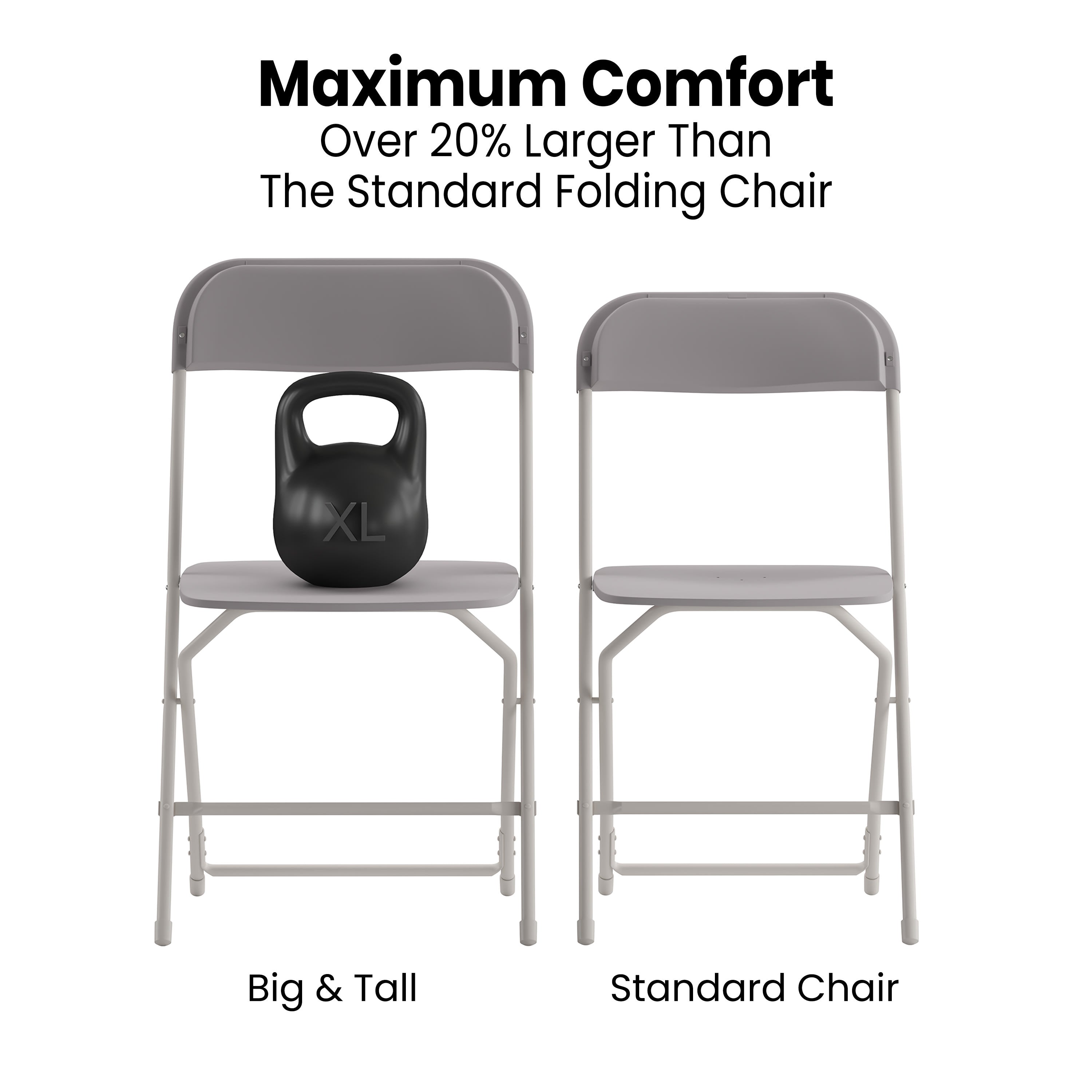 4 Pack Folding Chairs 4 LE L 3 W CTC Event Furniture