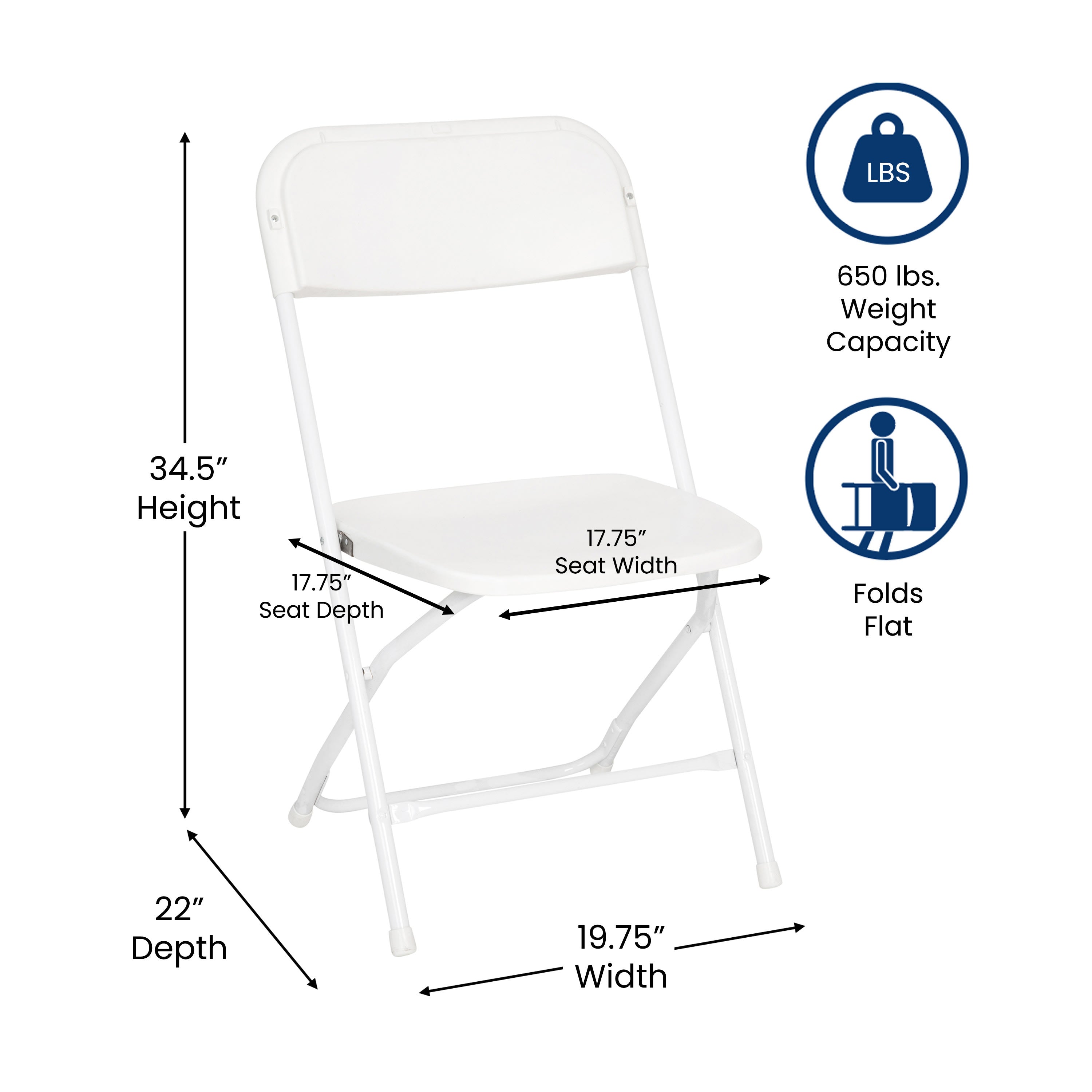 Height of folding chair outlet