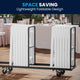 White |#| Spacious & Contoured Commercial Wide & Tall White Plastic Folding Chair