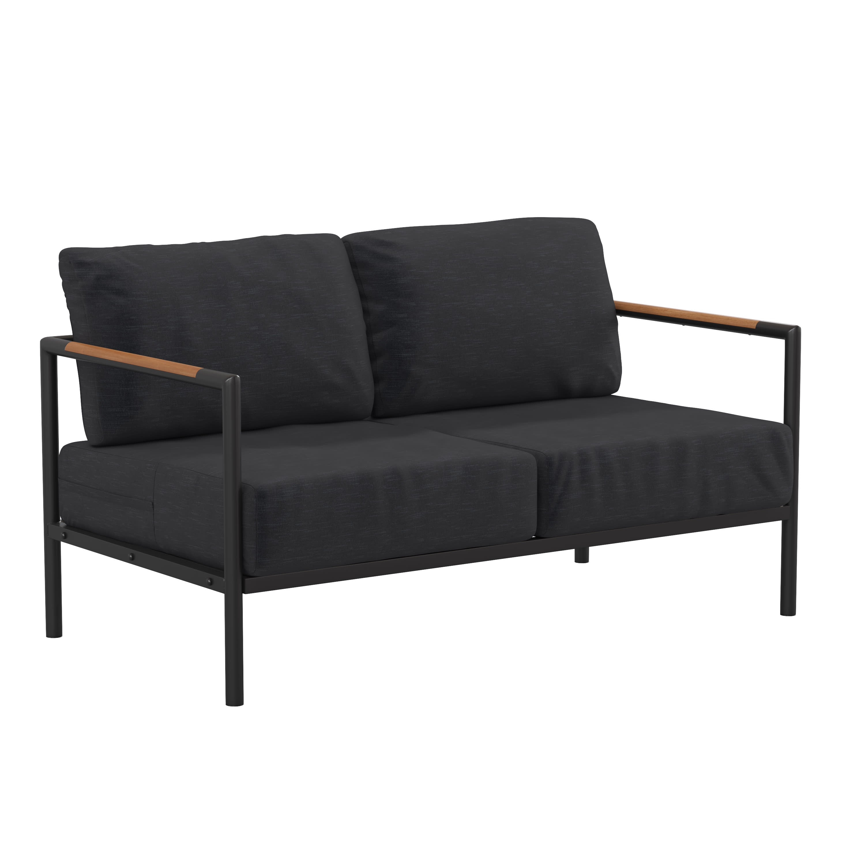 Teak loveseat with hotsell cushions