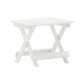 White |#| 3pc Commercial Indoor/Outdoor Set with 2 Rocking Chairs and End Table in White