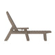 Brown |#| Commercial Grade Outdoor Adjustable Lounge Chair with Cupholder - Brown