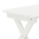 White |#| 3pc Commercial Indoor/Outdoor Adirondack Set with 2 Loungers, Side Table - White