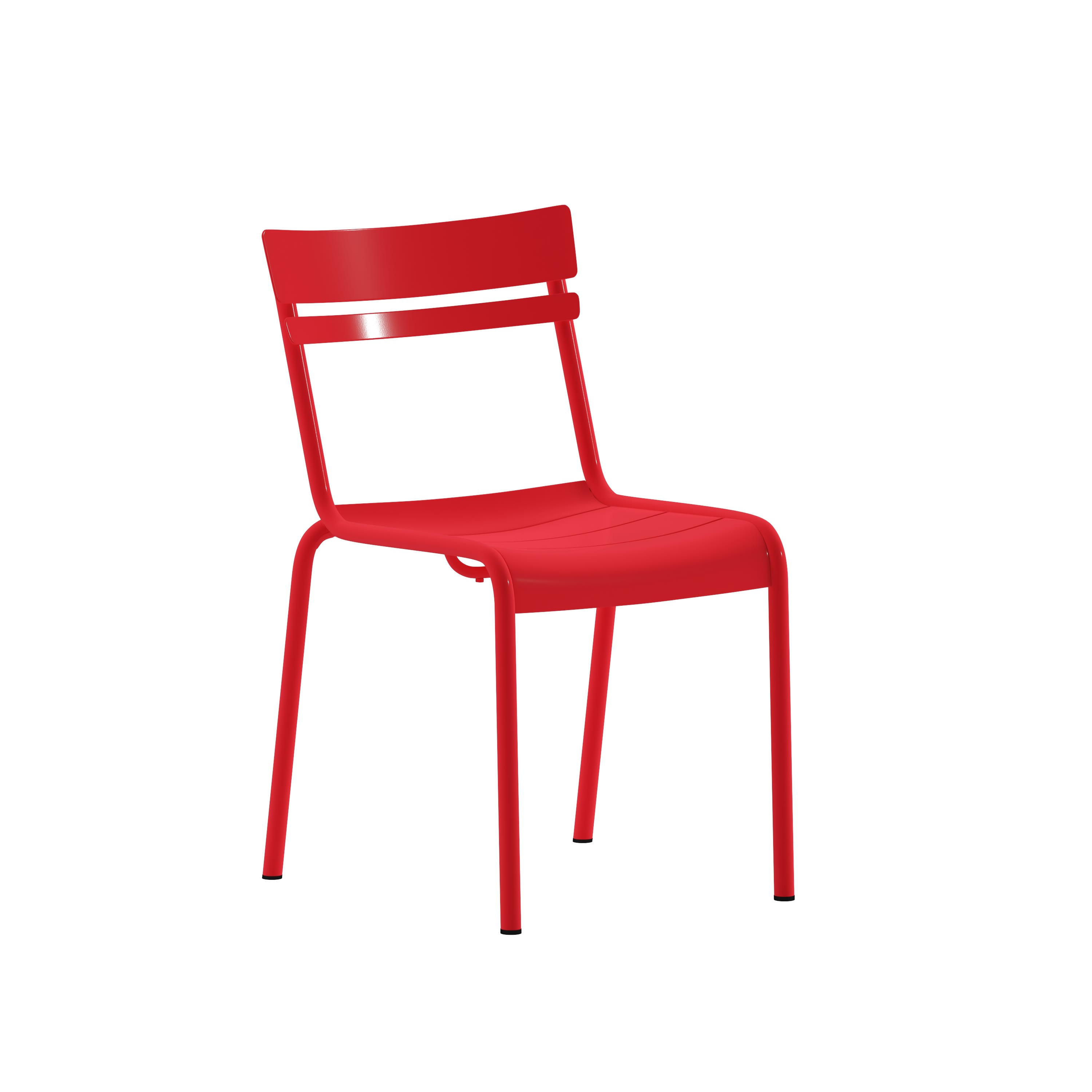 Red armless chair outlet