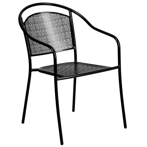 Sky Blue |#| 30inch Round Sky Blue Indoor-Outdoor Steel Folding Patio Table Set with 4 Chairs