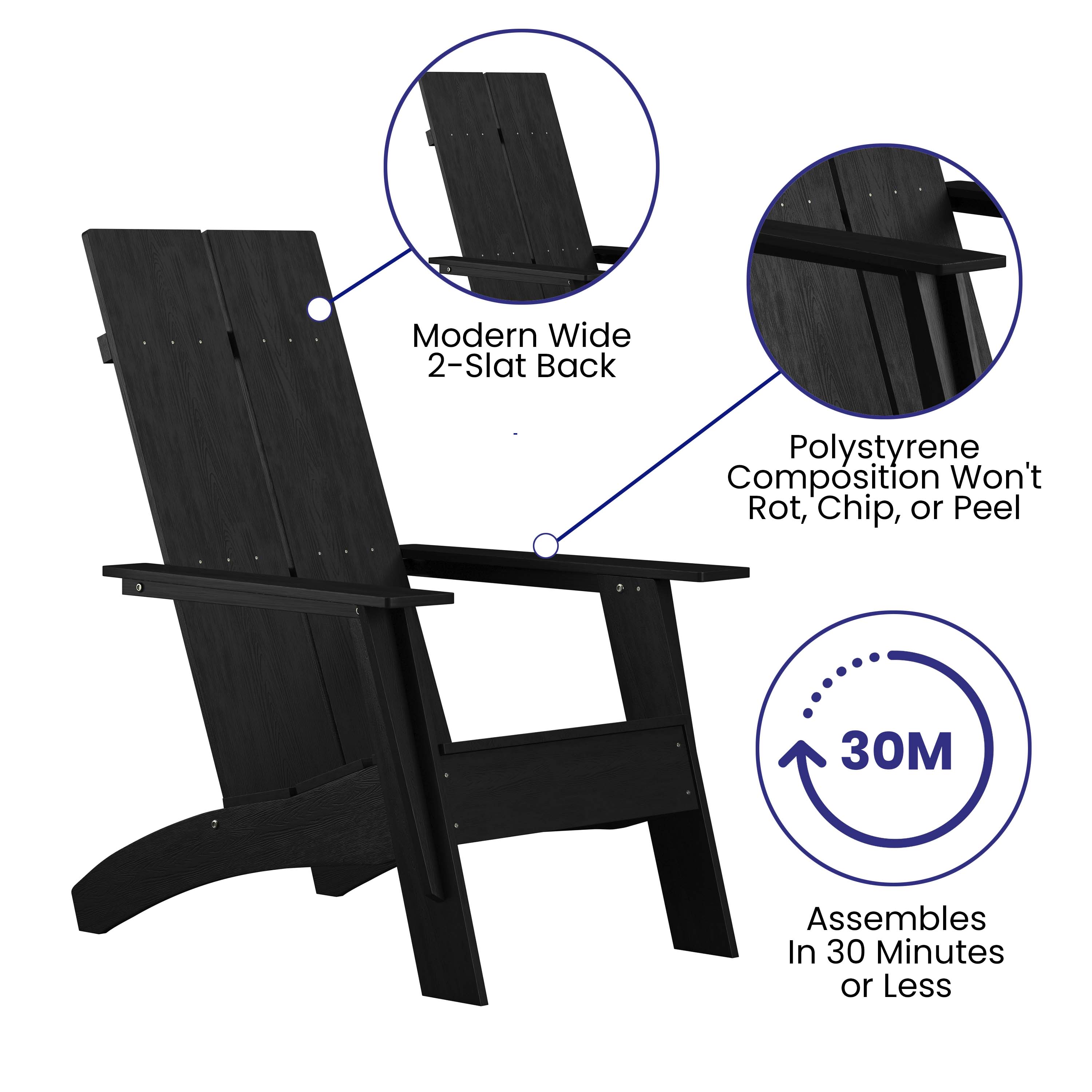Black resin adirondack chairs sale