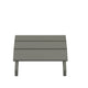 Gray |#| Gray Indoor/Outdoor Poly Resin Adirondack Style Ottoman