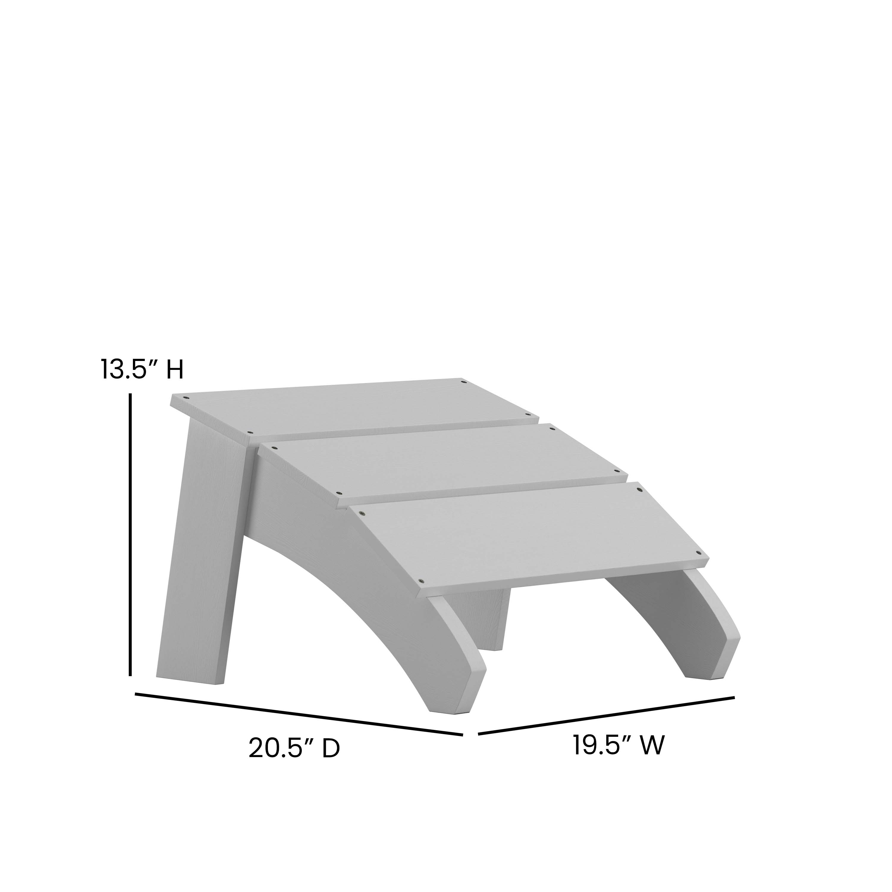 resin adirondack chair ottoman