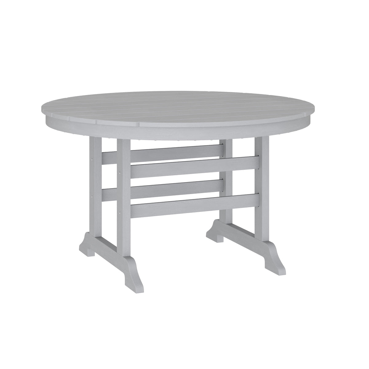 Gray |#| Commercial All Weather Adirondack Table and 4 Chairs with Cupholders in Gray