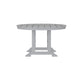 Gray |#| Commercial All Weather Adirondack Table and 4 Chairs with Cupholders in Gray