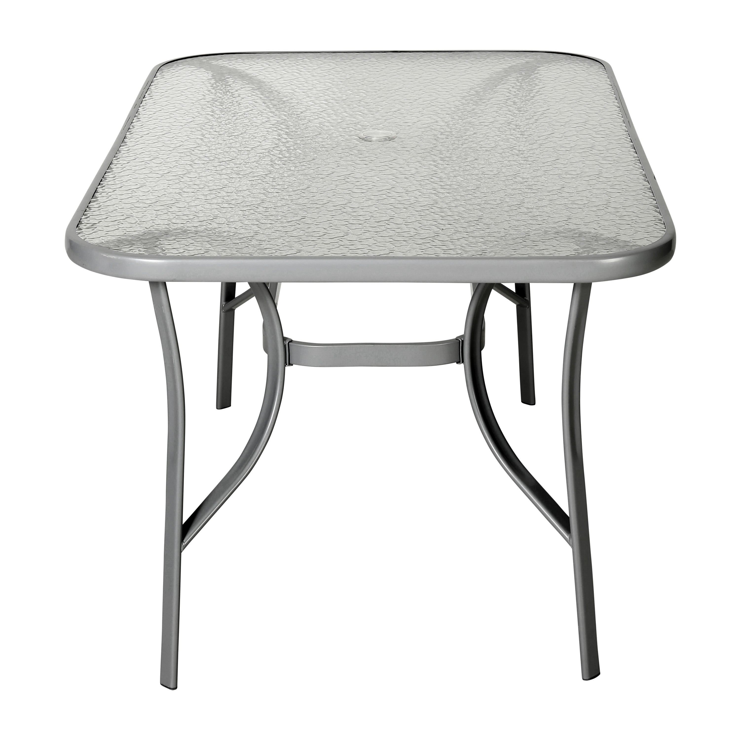 Glass Metal Patio Table TLH SC 094L CTC Event Furniture